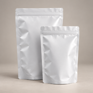 Bolsas doypack trilaminadas y aluminizados - Blanco (1,000 unidades)