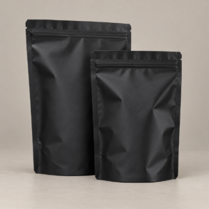 Bolsas doypack trilaminadas y aluminizados - Negro Mate (1,000 unidades)